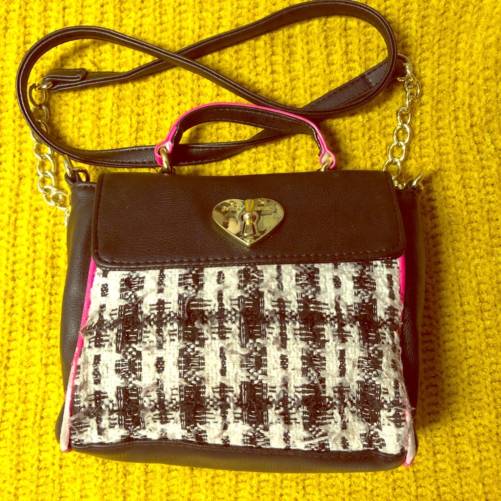 Betsy Johnson plaid purse